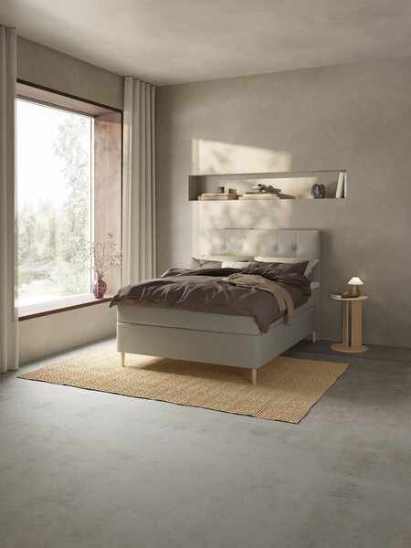 Sommier tapissier 140x200 LYGNA + BRYA Gris-23 Ferme