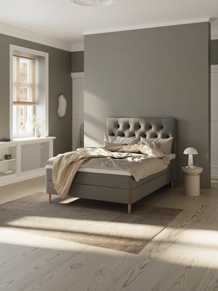 Boxspring 120x200 NEVLA+MURU grijs-23 medium