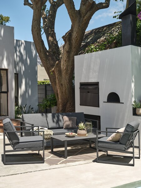 Set lounge VONGE 5 posti nero