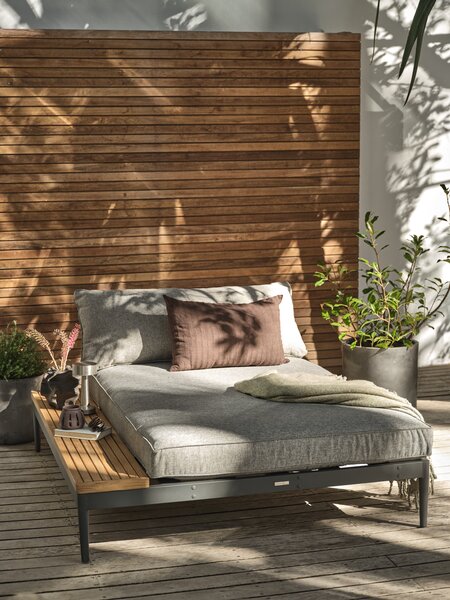 Lounge module DALL chaise 2pers. teak