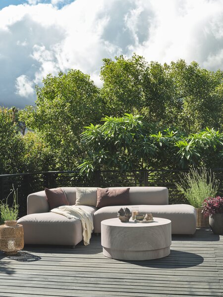 Lounge stol STORLIEN Ø90xv41 travertin