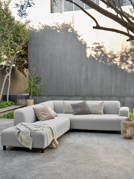 Lounge-Sofa HEDEBACKEN 6 Pers. wetterbeständig beige