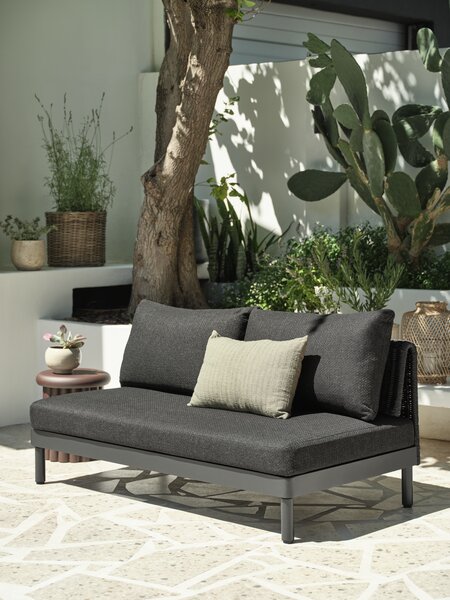 Loungesofa VOSS 2-seter svart