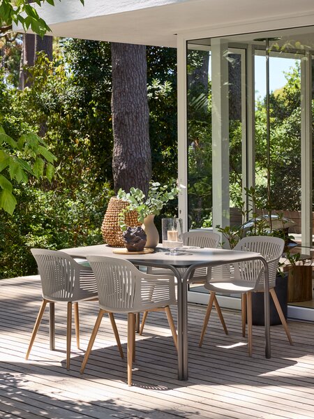 Bašt. stol RAUMA Š90xD140 tamni pijesak