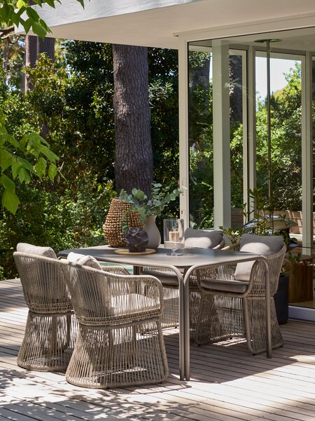 Bašt. stol RAUMA Š90xD140 tamni pijesak