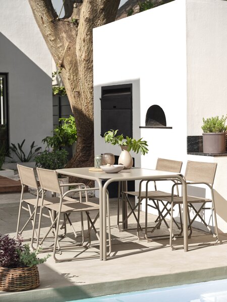 Table de jardin RAUMA l90xL140 sable foncé