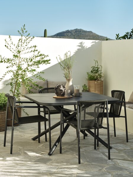 Kerti asztal GOTHENBURG SZ120xH120 szürke