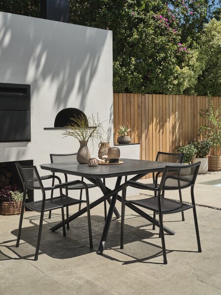 Kerti asztal GOTHENBURG SZ120xH120 szürke