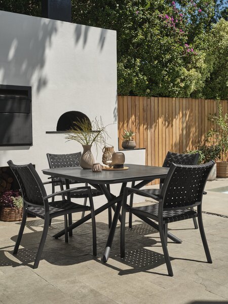 Kerti asztal GOTHENBURG SZ120xH120 szürke