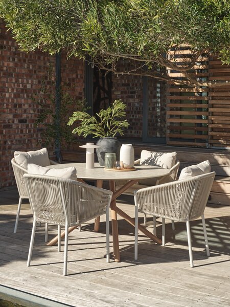 Gartentisch SANDVIG Ø120 beige