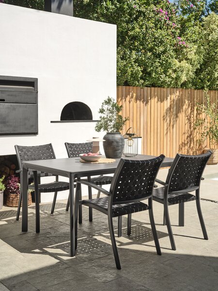 Table de jardin KUMLA l95xL150 gris