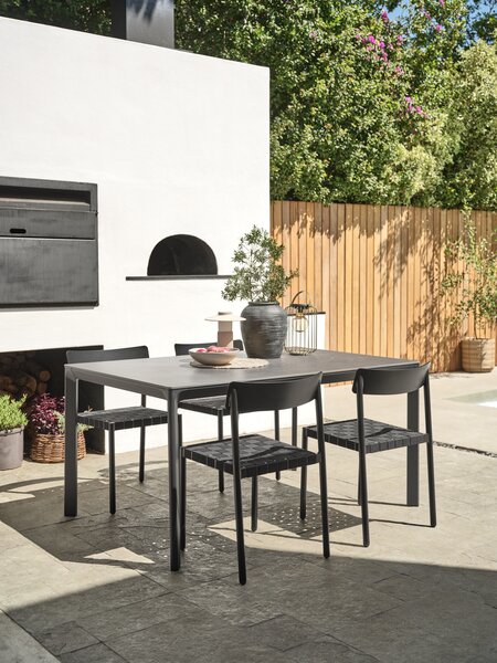 Table de jardin KUMLA l95xL150 gris