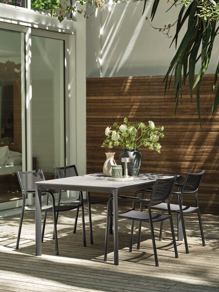 Table de jardin KUMLA l95xL150 gris
