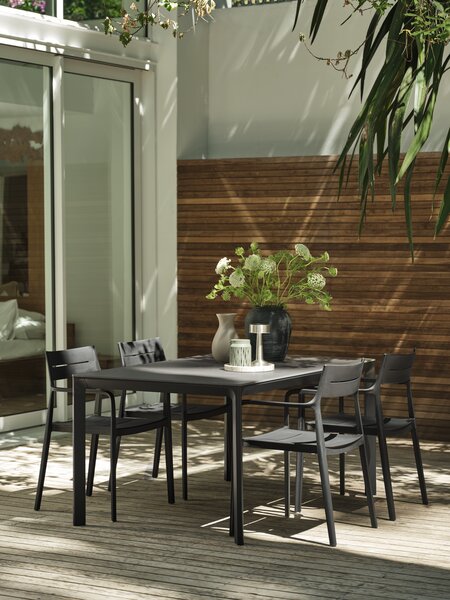 Table de jardin KUMLA l95xL150 gris