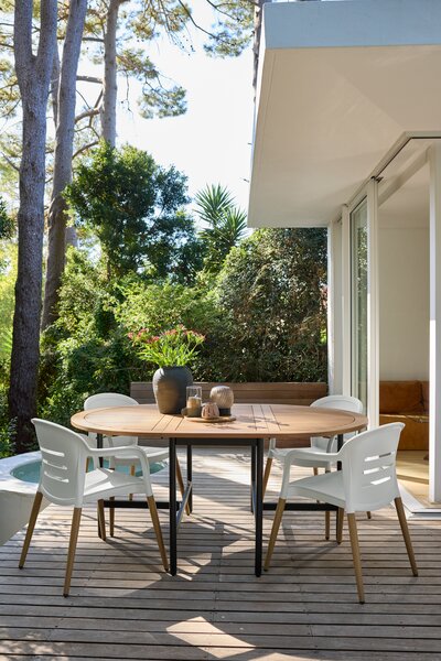 Table de jardin RENA l121xL54/175 bois massif