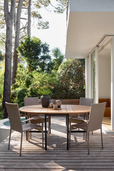 Table de jardin RENA l121xL54/175 bois massif