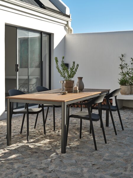 Table de jardin ULBJERG l99xL214/297 bois massif