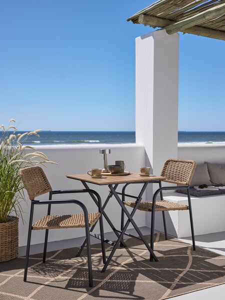 Table bistrot SANDVIKA 65x65 naturel