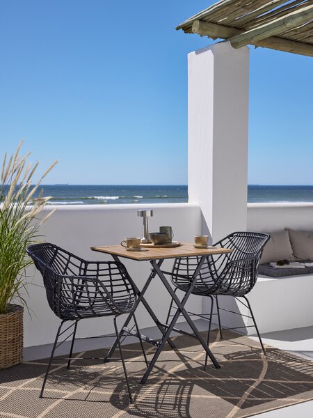 Table bistrot SANDVIKA 65x65 naturel