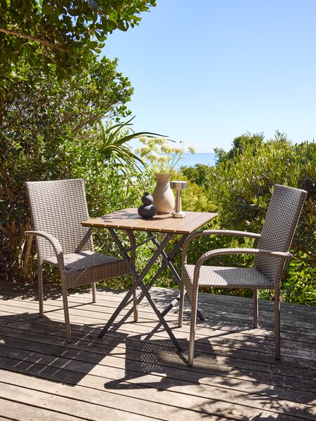 Table bistrot SANDVIKA 65x65 naturel