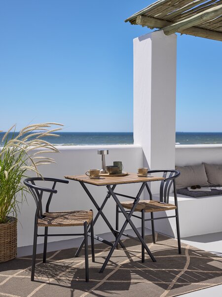 Table bistrot SANDVIKA 65x65 naturel