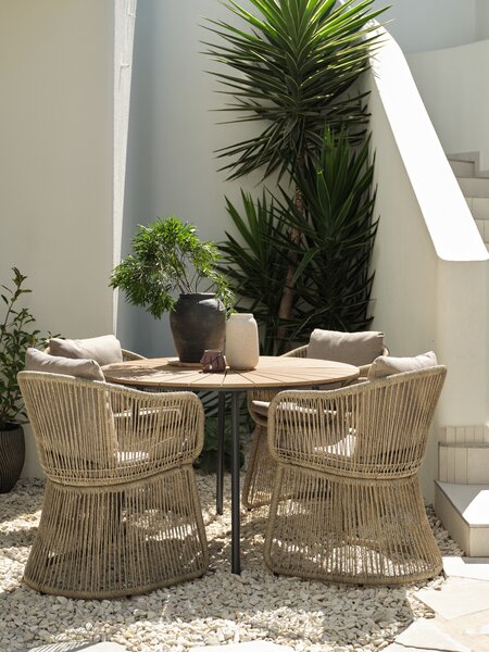 Стіл RANGSTRUP д.110см натура/чорний