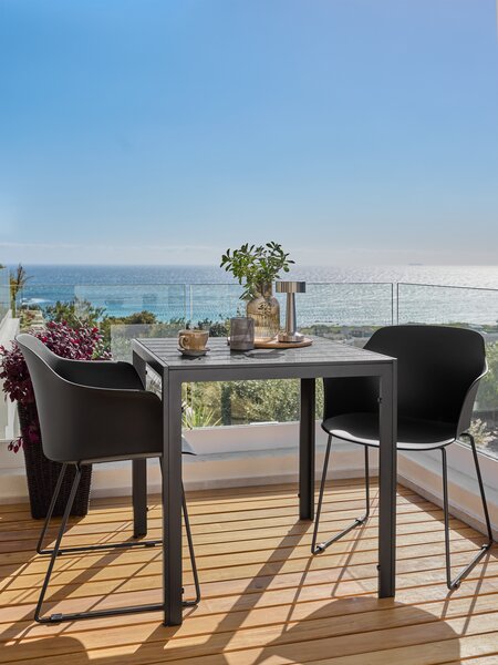 Zahradní stůl JERSORE Š70xD70 černá