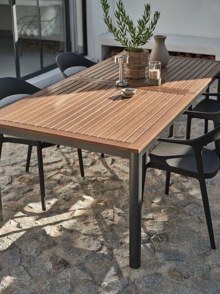 Table de jardin ULBJERG l99xL214/297 bois massif