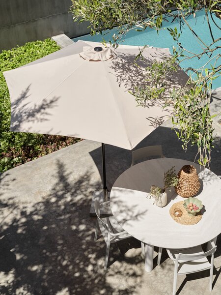 Ombrellone grande NAPPEDAM Ø250 cm beige