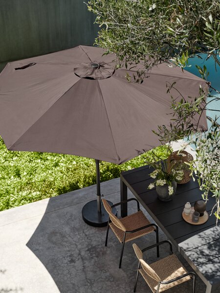 Ombrellone grande HALK Ø300 cm color melanzana