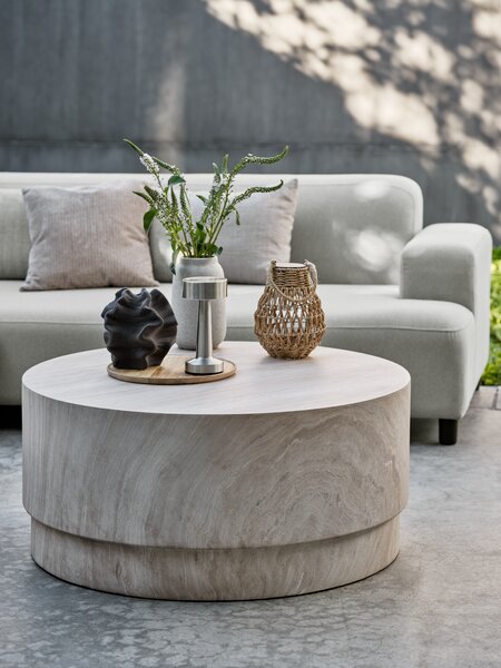 Lounge stol STORLIEN Ø90xv41 travertin