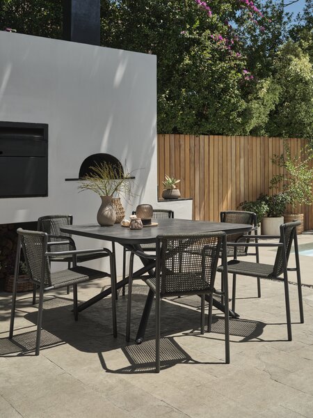 Kerti asztal GOTHENBURG SZ120xH120 szürke