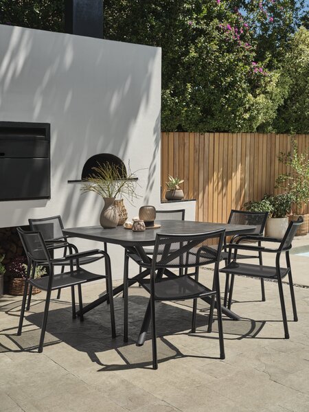 Kerti asztal GOTHENBURG SZ120xH120 szürke