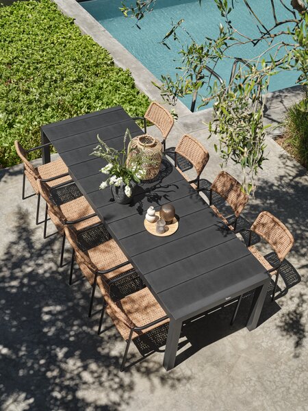 TYDAL D208/272 sto crna + 4 ORKANGER stolic natur