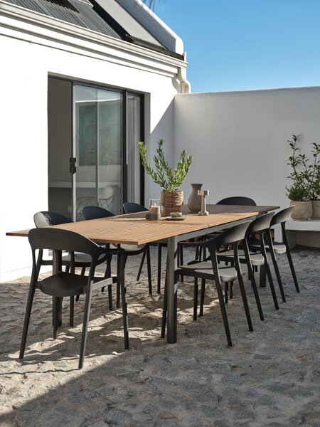 Table de jardin ULBJERG l99xL214/297 bois massif