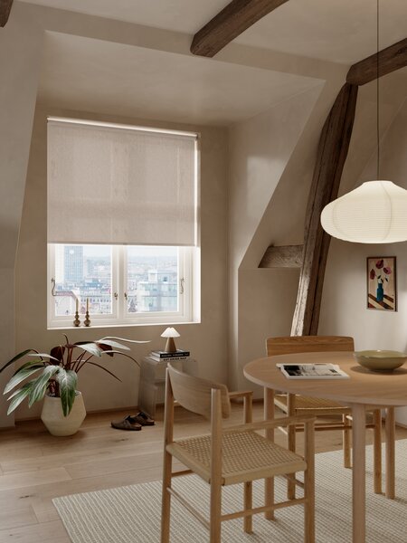 Rullgardin HIDRA 160x170cm beige trådlös