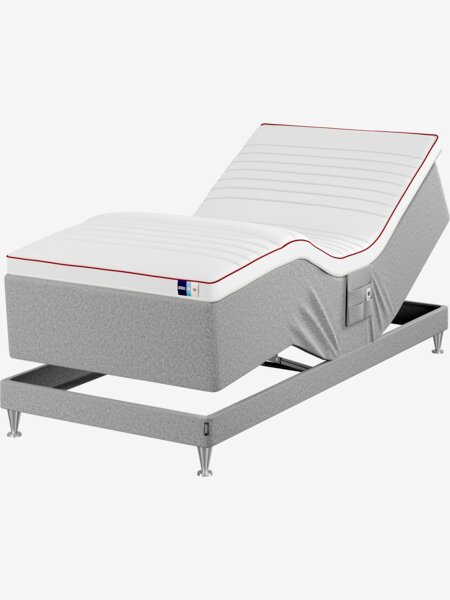 Regulerbar seng 90x210 TEMPRAKON ULA grå-42 Svært fast