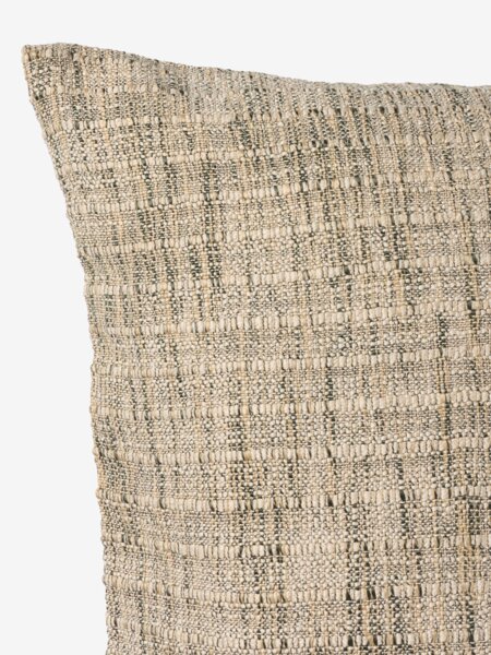 Fodera cuscino KRIMLIND 50x50 cm verde scuro/naturale