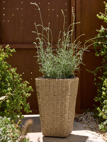 Panier pour plantes KUBB l30xL30xH50 naturel