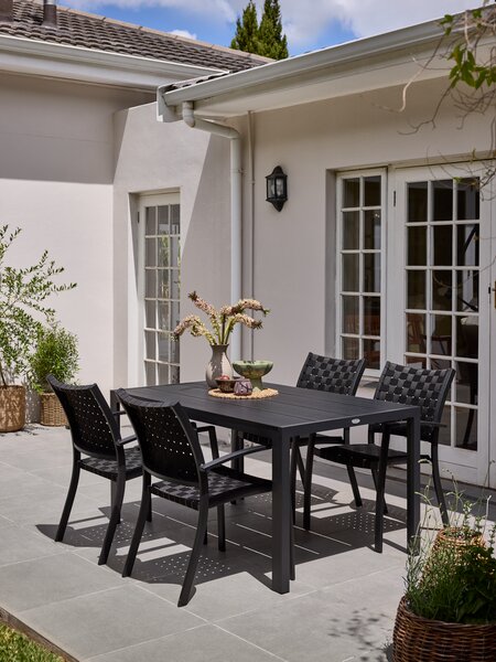 Vrtna miza MADERUP Š90xD150 črna