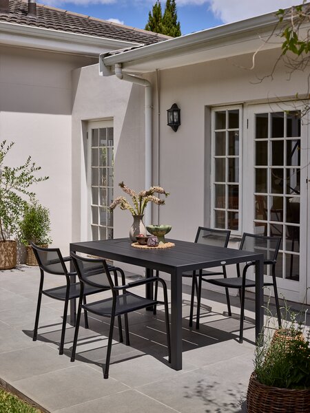 Vrtna miza MADERUP Š90xD150 črna