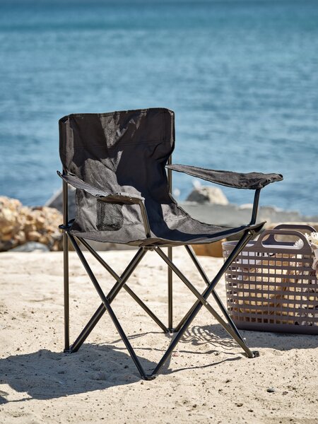 Kamperska stolica HALDBAKKEN crna