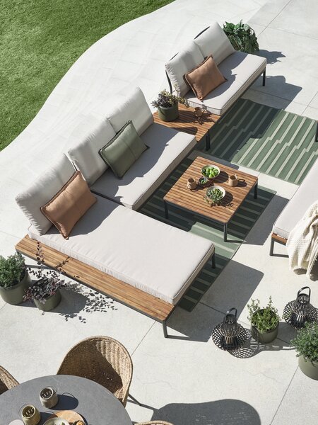 Loungemodul HOU sjeselong hardtre