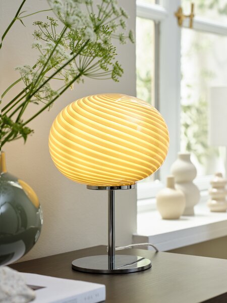 Stona lampa FREDDY Ø20xV28cm bledo kaki