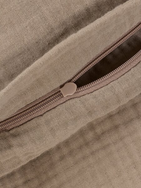Påslakanset MALIN Muslin 150x210 mörk sand