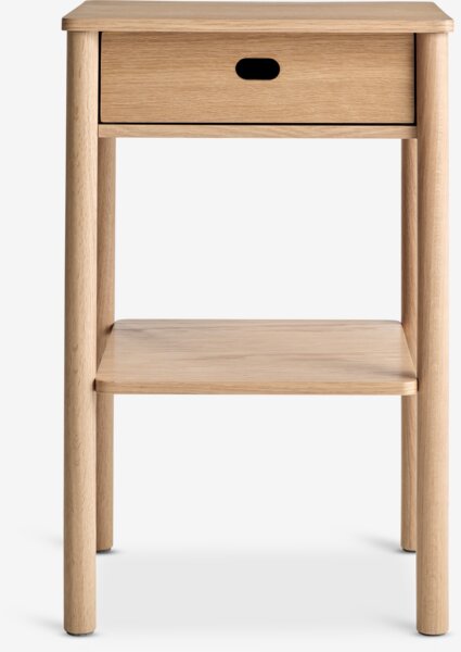Sängbord HEMME 1 låda natur ek