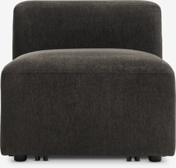 Sofa module SKEJBY centre dark brown fabric