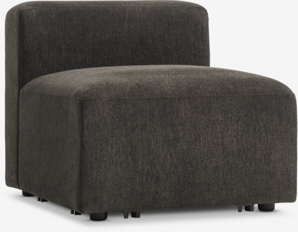 Sofa module SKEJBY centre dark brown fabric