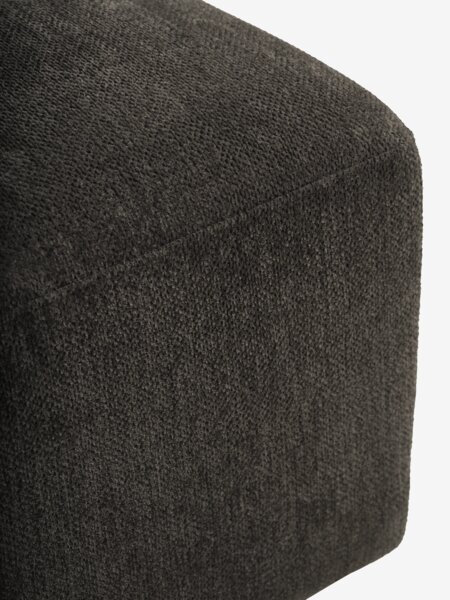 Modulaire bank SKEJBY chaise longue rechts donkerbruin