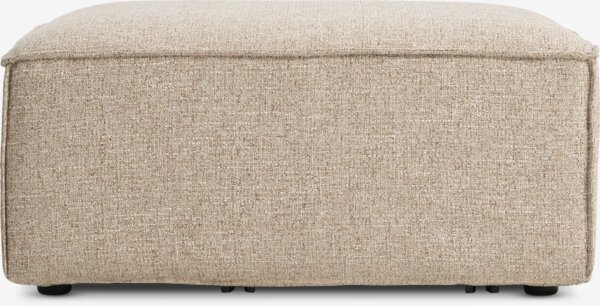 Modulaire bank SKIBBY chaise longue/poef zandkleurige stof